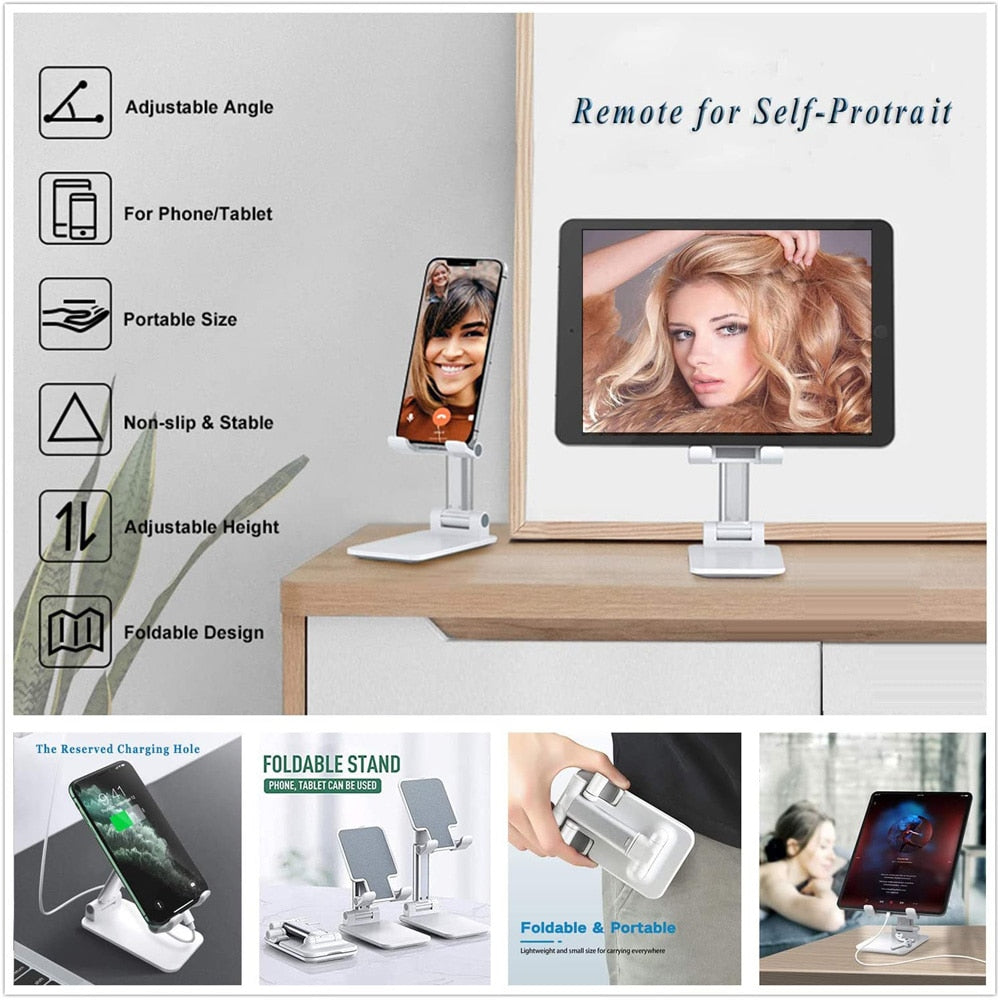 Foldable Extend Support Desk Phone Holder