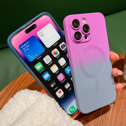 Lens Protective Silicone Magnetic Case for iPhone