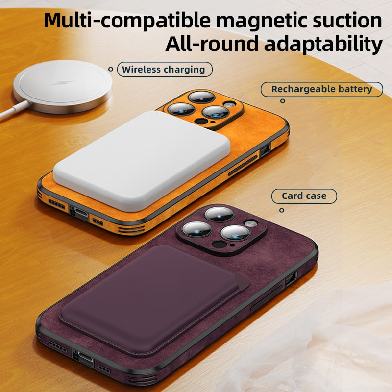Lens Protection Magnetic Soft Case For iPhone