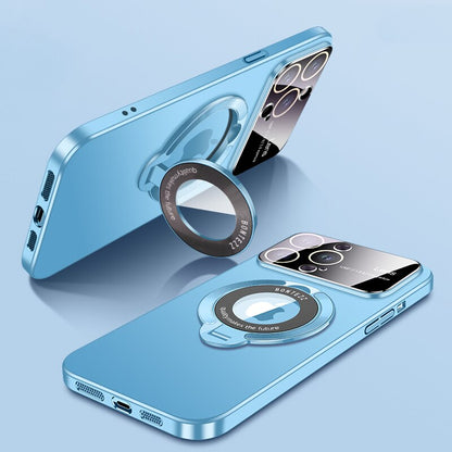 Lens Protect Bracket Matte Case for iPhone