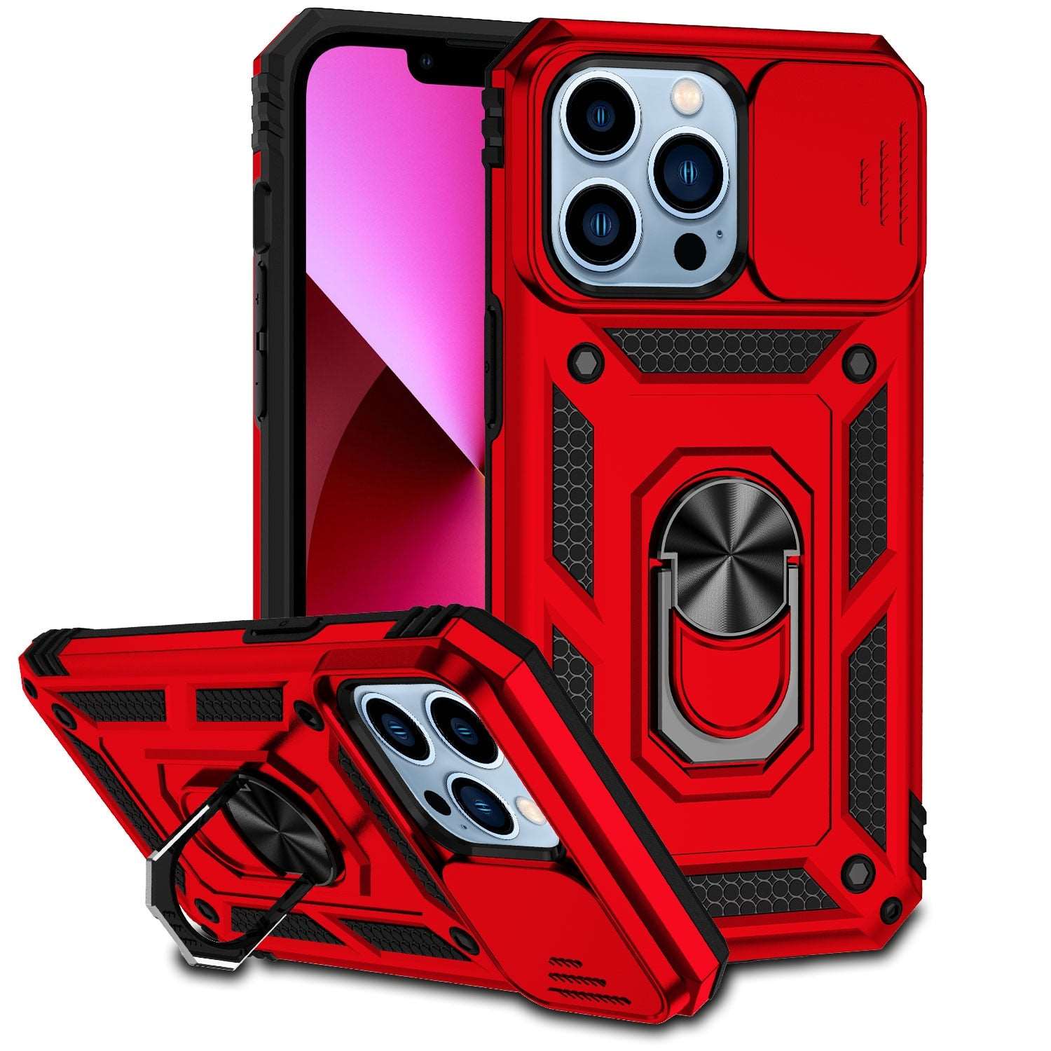 Slide Lens Protect Bumpers Armor Cover for iPhone