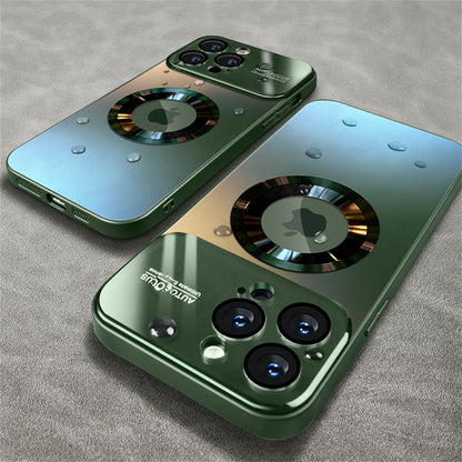 Matte Glass Lens Protection Case For iPhone